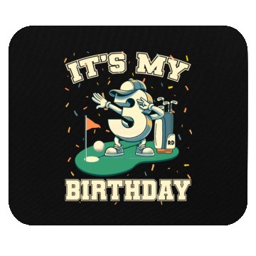 Discover It's My Birthday Boy 3rd Golf B-day Golfing Mouse Pads