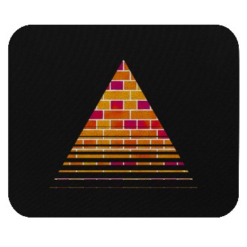 Discover Brick triangle geometric element Mouse Pads