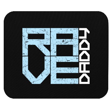 Discover Rave Daddy EDM Techno Music Raver Party Festival Mouse Pads