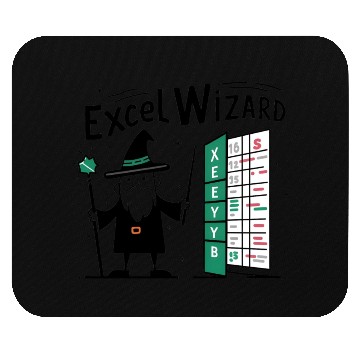 Discover excel wizard funny accountant bookkeepers gift Mouse Pads