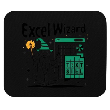 Discover excel wizard funny accountant and bookkeeper gift Mouse Pads