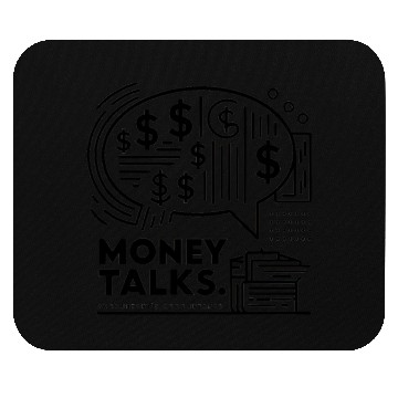 Discover money talks funny accountant bookkeepers gift Mouse Pads
