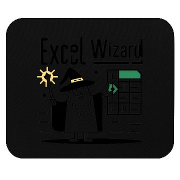 Discover excel wizard funny accountant bookkeepers gift Mouse Pads
