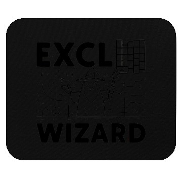 Discover excel wizard funny accountant bookkeepers gift Mouse Pads