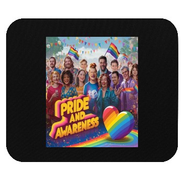 Discover LGBTQ Pride and Awareness Designs illustration Mouse Pads