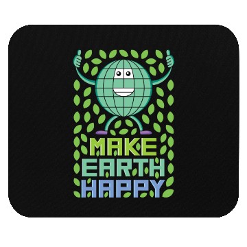 Discover Make Earth Happy Mouse Pads