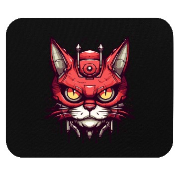 Discover Urban Mecha Tech Cat Mouse Pads