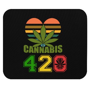 Discover Hysteric 420 Love Good Herb Weed Marijuana Design Mouse Pads