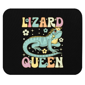 Discover Lizard Queen Groovy Bearded Dragon Lizard Lover Mouse Pads