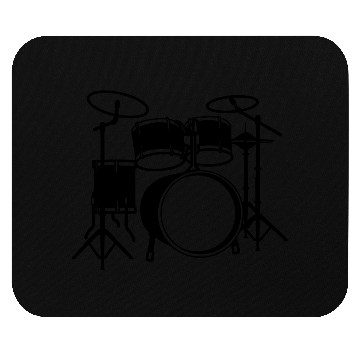 Discover Drum kit logo for drummer Mouse Pads