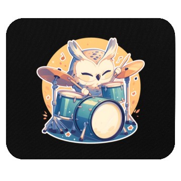 Discover Groovy Owl Beat Mouse Pads