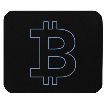 Discover Bitcoin Silhouette Pocket Currency Store Mouse Pads