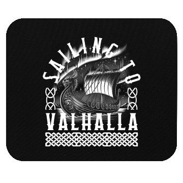Discover Vikings Mouse Pads, Sailing To Valhalla Viking Ship