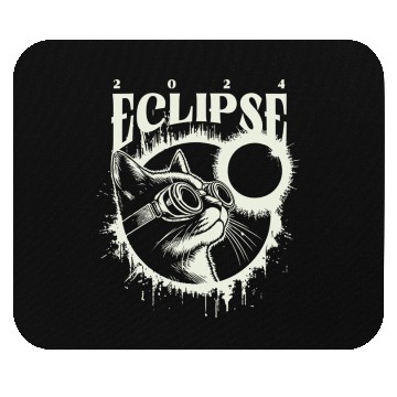 Discover Total Solar Eclipse 2024 Vintage Eclipse Lover Mouse Pads