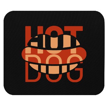 Discover hotdog grapic icon Mouse Pads