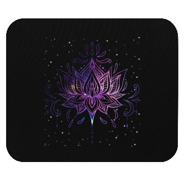 Discover Celestial Flower Radiant Lotus Bloom Mouse Pads