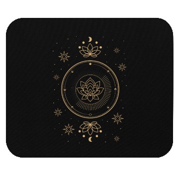 Discover Celestial Flower Lotus Harmony Mouse Pads
