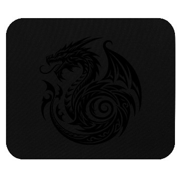 Discover Wild Scaly Vintager Dragon With Wings Mouse Pads