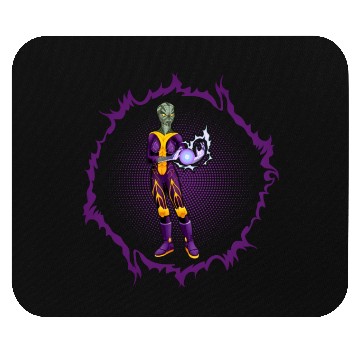 Discover Reptilian Alien With Energy Ball Mouse Pads