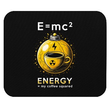 Discover Nuclear Engineer E=mc2 Energy My Coffee Squared Mouse Pads