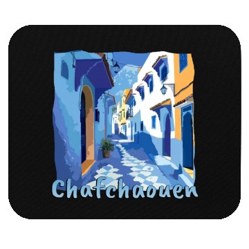 Discover Chefchaouen Morocco Blue City Old Town Mouse Pads
