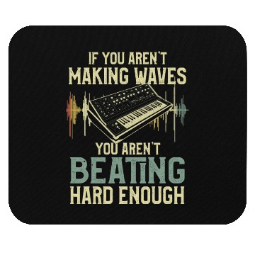 Discover Beat Maker Waves Funny Music Producer Mouse Pads