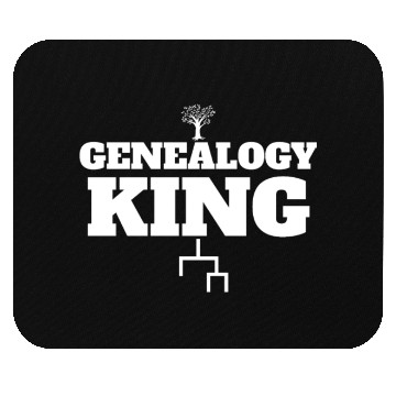 Discover Genealogy King Family Genealogist Lineage Men's Mouse Pads