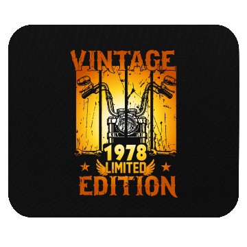 Discover Vintage 1978 Limited Edition, Motorcycle Lover Mouse Pads