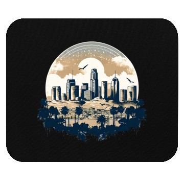 Discover Los Angeles - City of Angels Mouse Pads