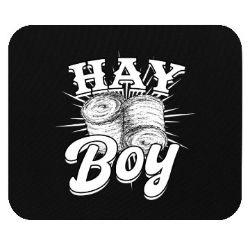 Discover Hay Bale Farming Hay Boy Mouse Pads