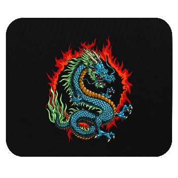 Discover Angry Japanese Dragon Mouse Pads