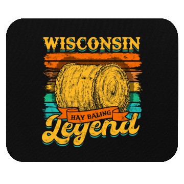Discover Hay Bale Farming Wisconsin Hay Baling Legend Mouse Pads
