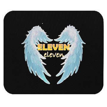 Discover 11 11 angel number with positive quote Mouse Pads