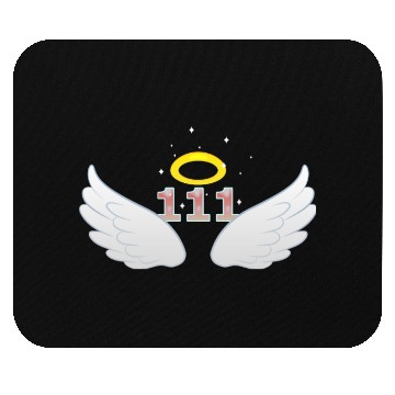 Discover 111 Angel number wings Mouse Pads