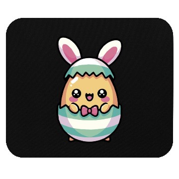 Discover Cute Chibi Easter Bunny in a Egg Mouse Pads