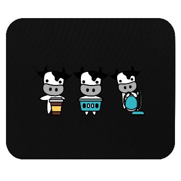 Discover Coffee, Laundry, Vacuum - Cow Chores - Daily Plan Mouse Pads