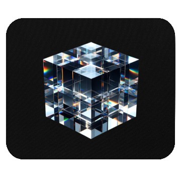 Discover Abstract Crystal Cubes Mouse Pads