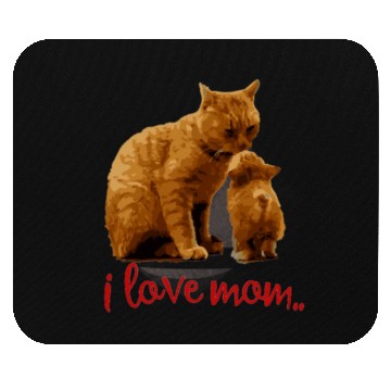 Discover i love mom Mouse Pads