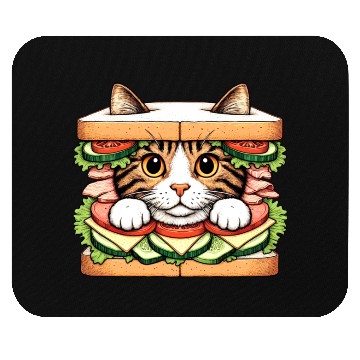 Discover Sandwich Kitty Mouse Pads