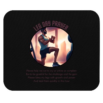Discover Weight Lifting Leg Day Prayer Mouse Pads