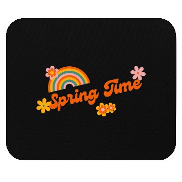 Discover Funny Retro Colorful Funny spring time groovy cute Mouse Pads