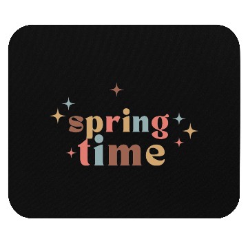 Discover Colorful retro hello spring day time groovy cute Mouse Pads