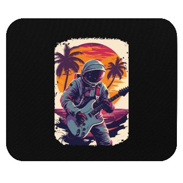 Discover Astronaut Guitar Player Space Music Lover Mouse Pads