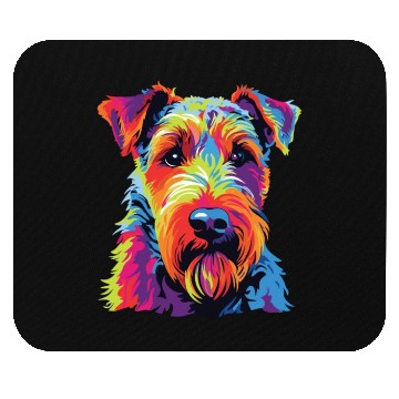 Discover Watercolor Colorful Welsh Terrier Mouse Pads