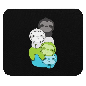 Discover Quiosexual Flag Pride Lgbtq Cute Sloth Mouse Pads