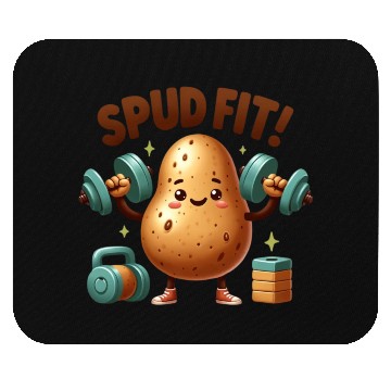 Discover Spud Fit: Lifting Potato Gym Mouse Pads