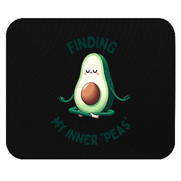Discover Avocado Yoga - Finding My Inner 'Peas' Mouse Pads
