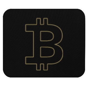 Discover Bitcoin Silhouette Pocket Currency Store Mouse Pads