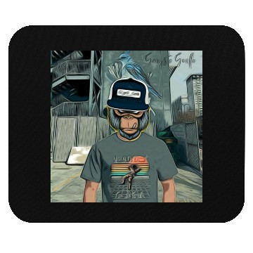 Discover Gangsta Gorilla-Silverback Swanson Gorilla Wear Mouse Pads