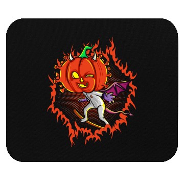 Discover The Witch Devil Pumpkin Head Mouse Pads